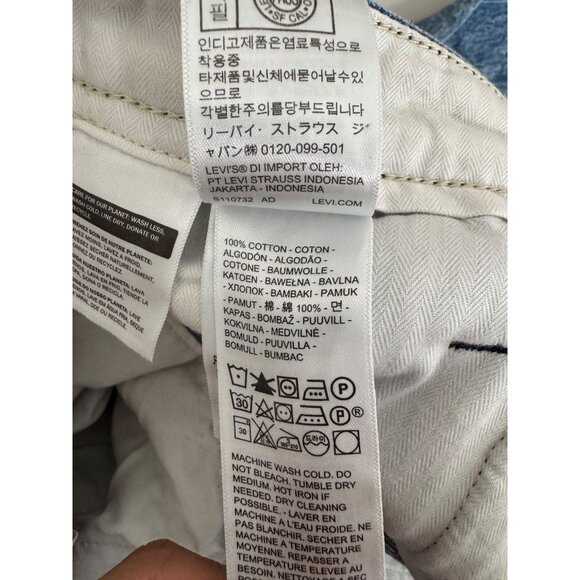 Levis XX Chino Authentic Relaxed Acid wash jeans sz 34x34 - Picture 9 of 9